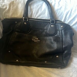 Coach Black Leather Men's Bag